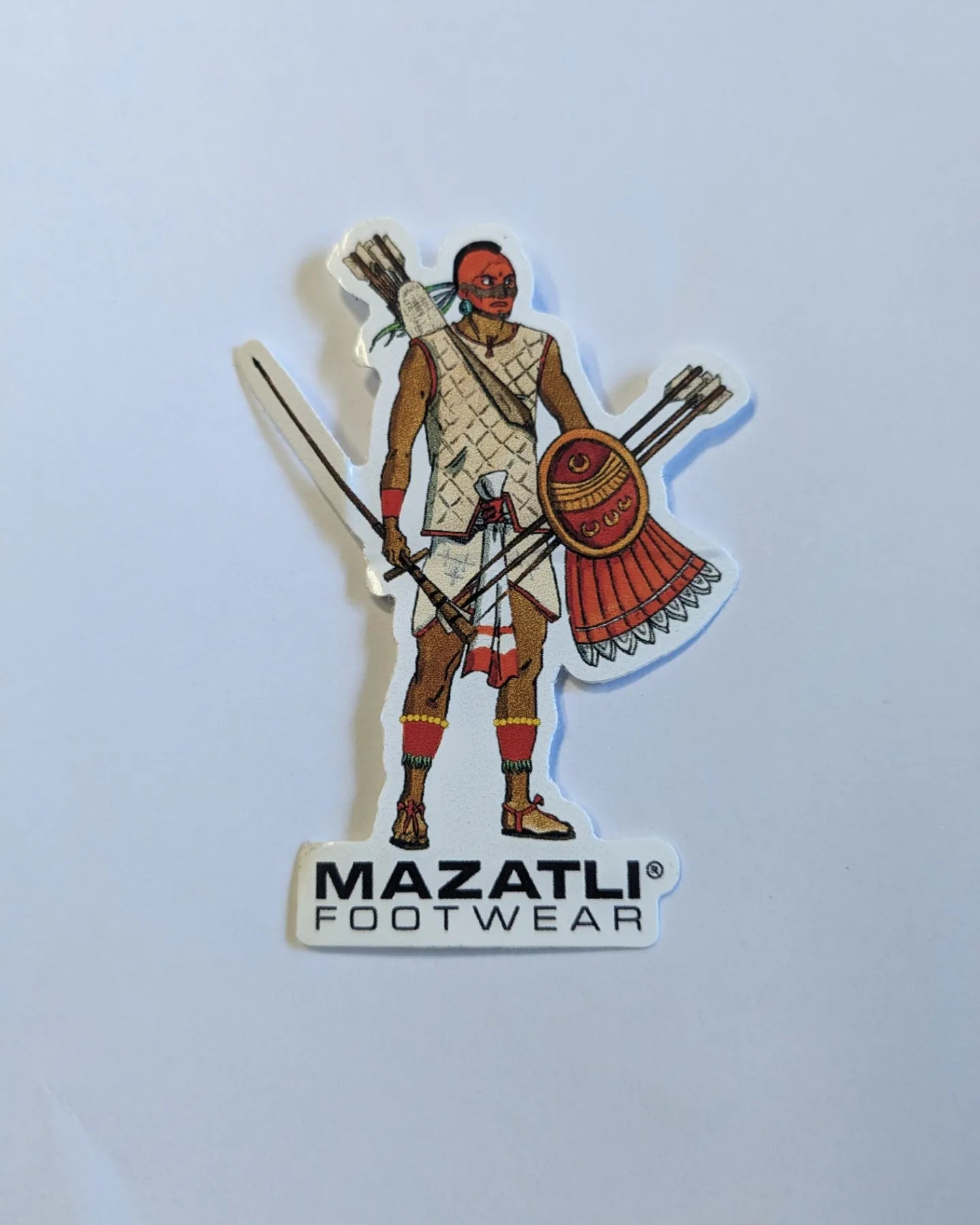 Mexica Tlamani Atlatl Warrior Sticker