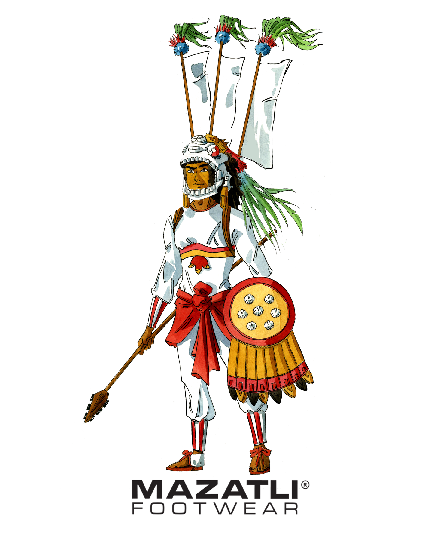 Mexica Tlacochcalcatl General Warrior Sticker