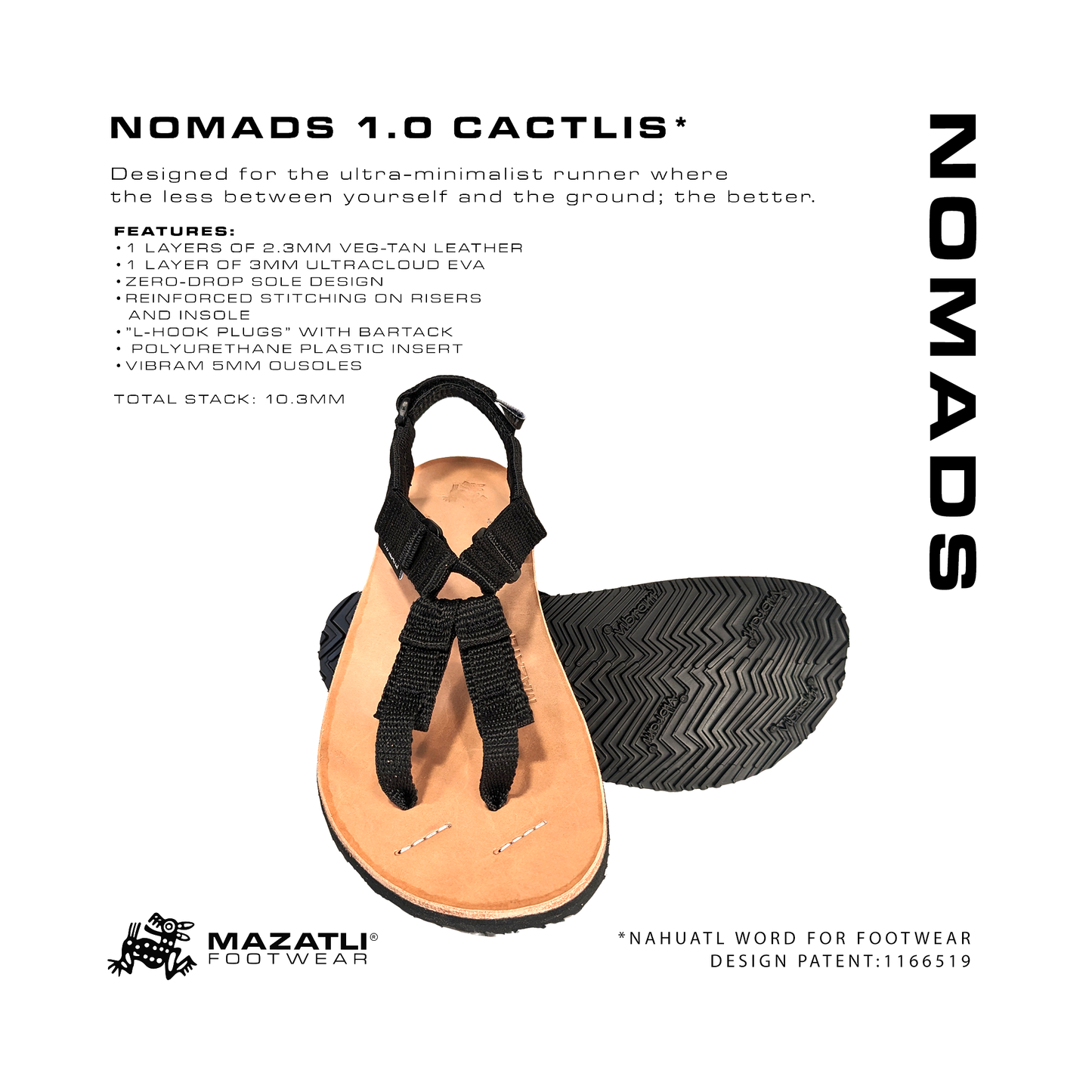 Mazatli Nomads 1.0 Running Sandals Cactlis