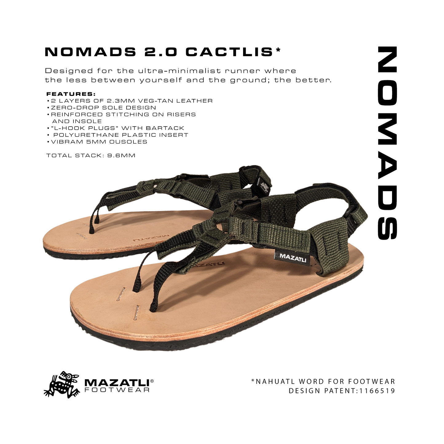 Mazatli Nomads 3.0 Enhanced Elite Trail Running Sandals