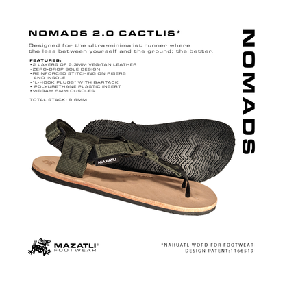 Mazatli Nomads 3.0 Enhanced Elite Trail Running Sandals