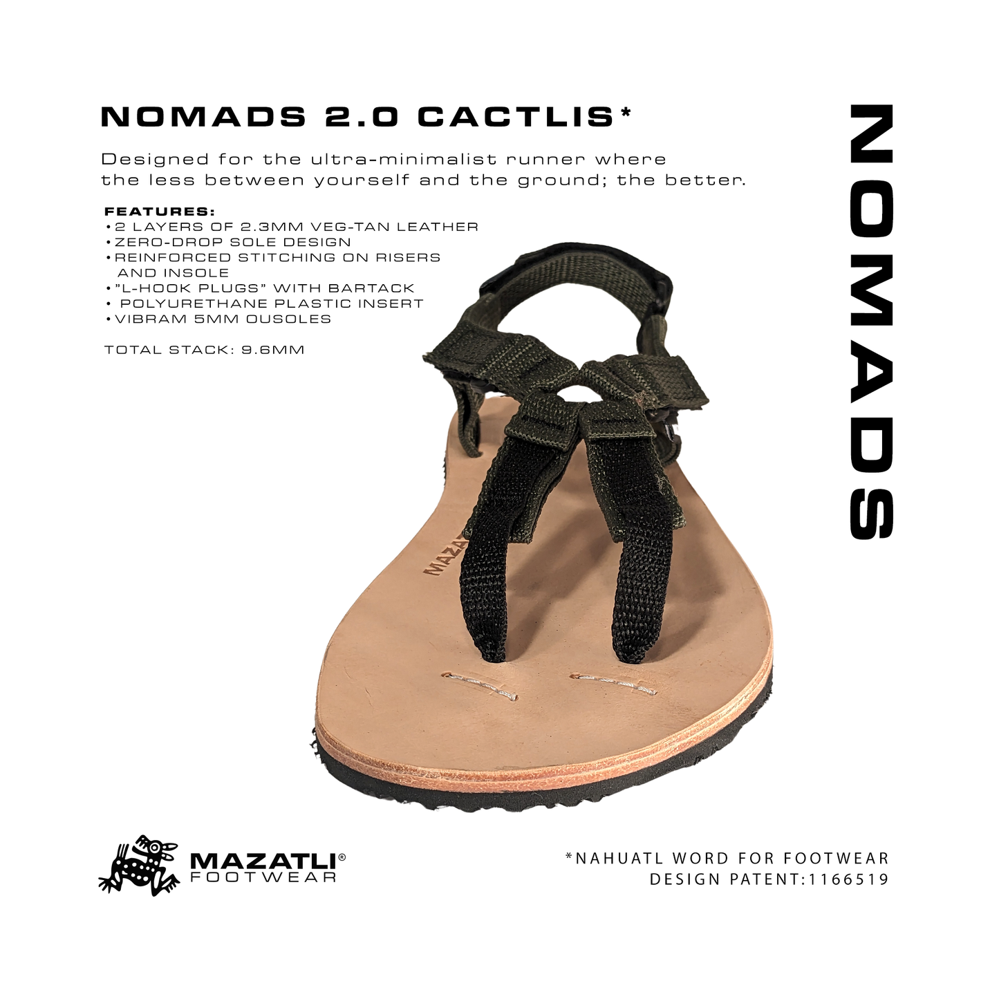 Mazatli Nomads 2.0 Running Sandals Cactlis