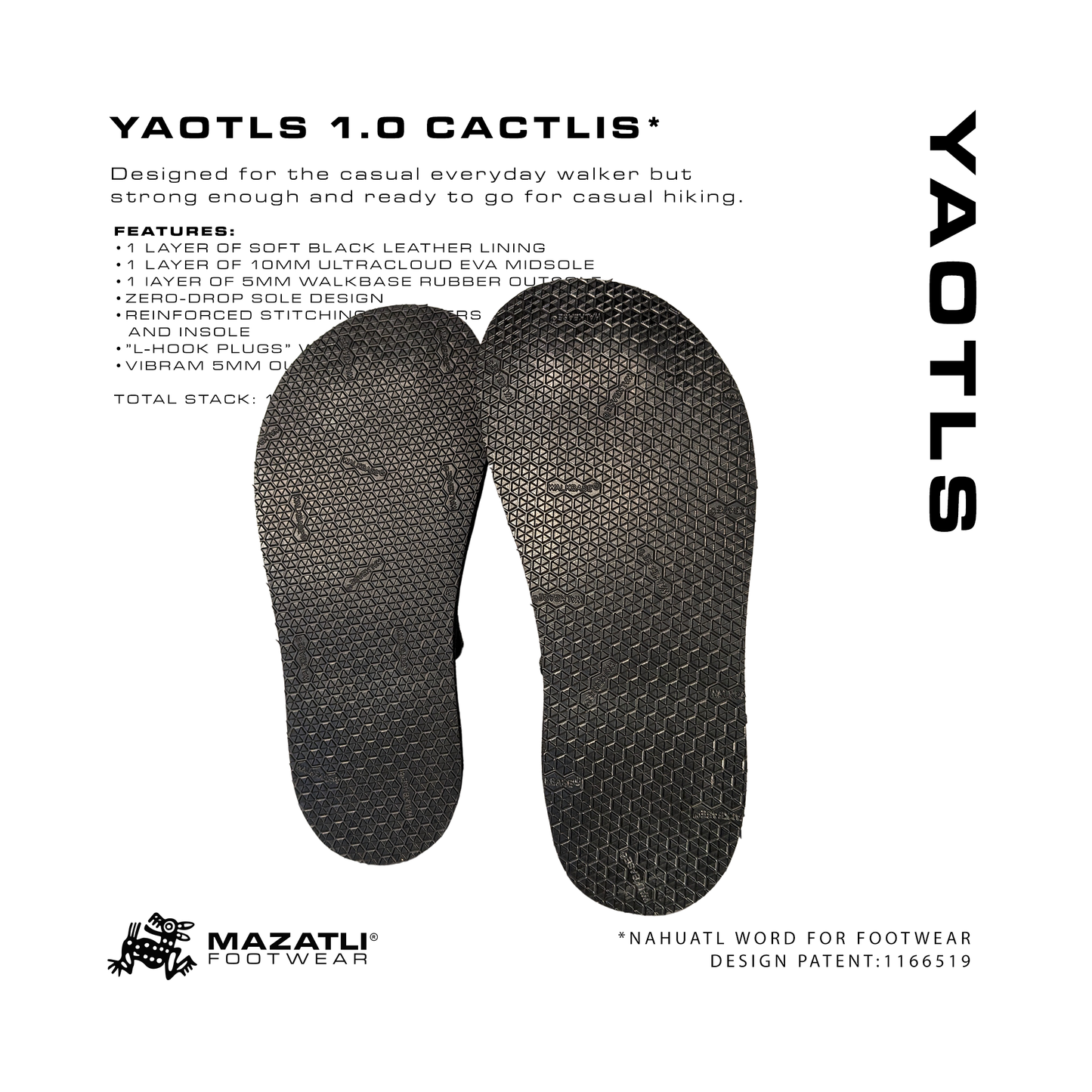 Mazatli Yaotls 1.0 Trekking Sandals Cactlis
